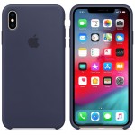 APPLE ���� ��� IPHONE XS MAX SILICONE COVER MIDNIGHT BLUE - (MRWG2ZM/A)