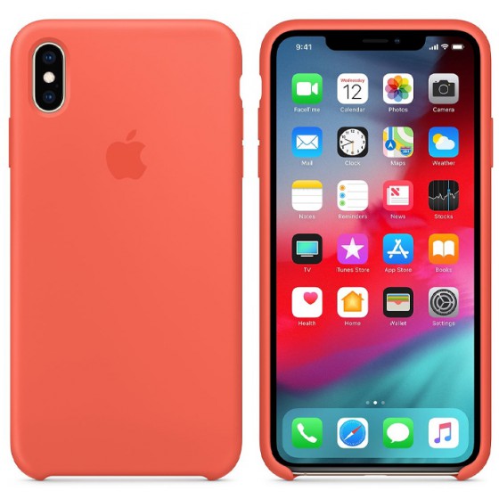 APPLE ���� ��� IPHONE XS MAX SILICONE COVER NECTARINE - (MTFF2ZM/A)