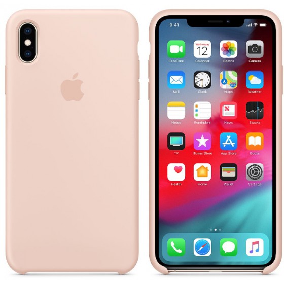APPLE ���� ��� IPHONE XS MAX SILICONE COVER PINK SAND - (MTFD2ZM/A)