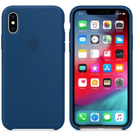 APPLE ���� ��� IPHONE XS/X SILICONE COVER BLUE HORIZON - (MTF92ZM/A)
