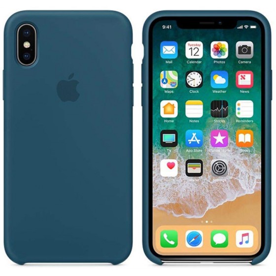 APPLE ���� ��� IPHONE XS/X SILICONE COVER COSMOS BLUE - (MR6G2ZM/A)