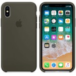 APPLE ���� ��� IPHONE XS/X SILICONE COVER DARK OLIVE - (MR522ZM/A)
