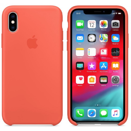 APPLE ���� ��� IPHONE XS/X SILICONE COVER NECTARINE - (MTFA2ZM/A)