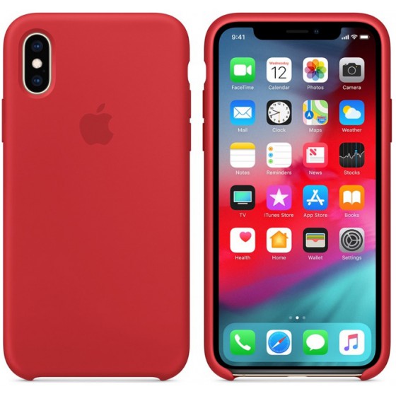 APPLE ���� ��� IPHONE XS/X SILICONE COVER RED - (MRWC2ZM/A)