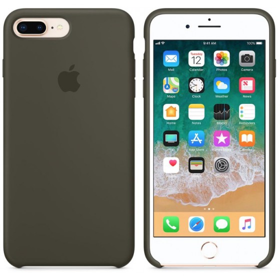 APPLE ���� IPHONE 8/7 PLUS SILICONE COVER DARK OLIVE - (MR3Q2ZM/A)