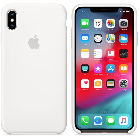 APPLE ���� IPHONE XS MAX SILICONE COVER WHITE - (MRWF2ZM/A)