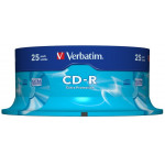 VERBATIM CD-R 52X 80/700M SPINDLE 25T - (43432)