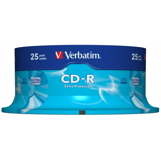 VERBATIM CD-R 52X 80/700M SPINDLE 25T - (43432)