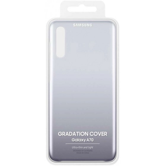 SAMSUNG ���� ��� A70 2019 A705 GRADATION COVER BLACK - (EF-AA705CBEGWW)