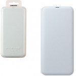 SAMSUNG ���� ��� A50 2019 A505 FLIP WALLET COVER WHITE - (EF-WA505PWEGWW)