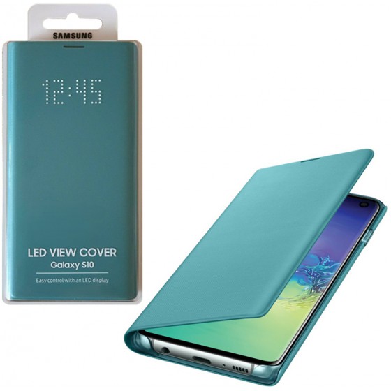 SAMSUNG ���� ��� S10 G973 LED VIEW COVER GREEN - (EF-NG973PGEGWW)