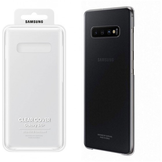 SAMSUNG ���� ��� S10 PLUS G975 CLEAR COVER STANDING ������� - (EF-QG975CTEGWW)
