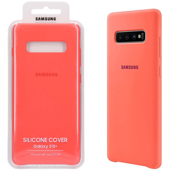 SAMSUNG ���� ��� S10 PLUS G975 SILICONE COVER PINK - (EF-PG975THEGWW)