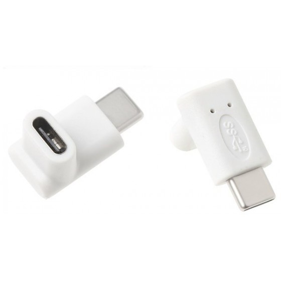 POWERTECH ADAPTER USB TYPE-C MALE �� USB TYPE-C FEMALE 90 ������ - (CAB-U099)
