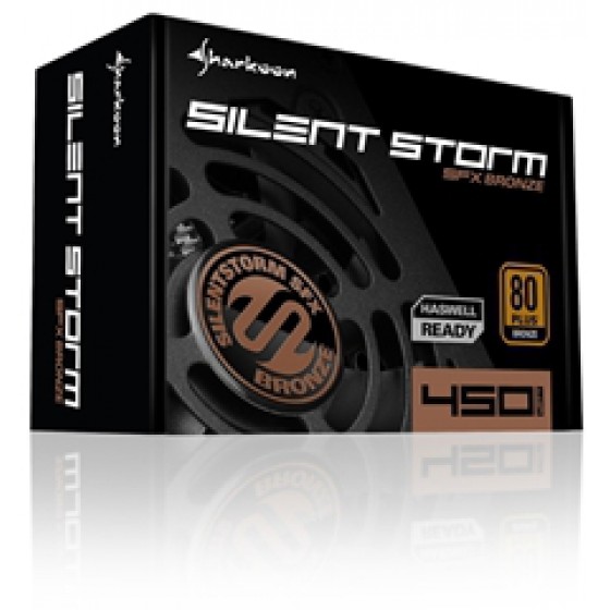 SHARKOON PSU 450W SILENTSTORM BRONZE - (SFX450)