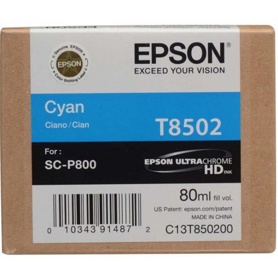 EPSON ������ INKJET T8502 CYAN - (C13T850200)