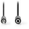 NEDIS CABLE 3.5MM MALE TO 3.5MM FEMALE 2M - (CAGB22050BK20)