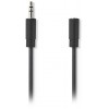 NEDIS CABLE 3.5MM MALE TO 3.5MM FEMALE 2M - (CAGB22050BK20)