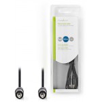 NEDIS STEREO AUDIO CABLE 3.5MM MALE TO 3.5MM MALE 1.5M BLACK - (CAGB22000BK15)