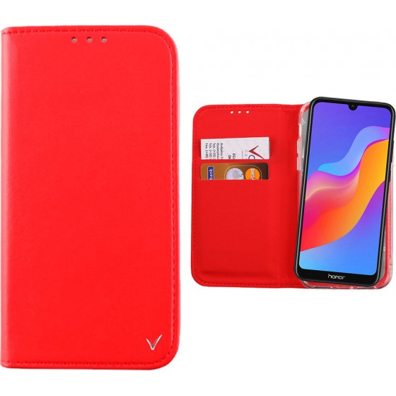 VOLTE-TEL ���� ��� HONOR 8A POCKET MAGNET BOOK STAND RED - (5205308233876)