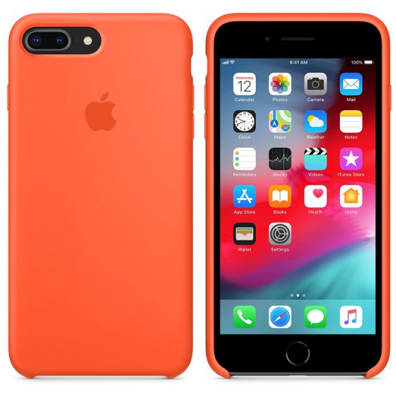 APPLE ���� ��� IPHONE 8/7 PLUS SILICONE COVER SPICY ORANGE - (MR6C2ZM/A)