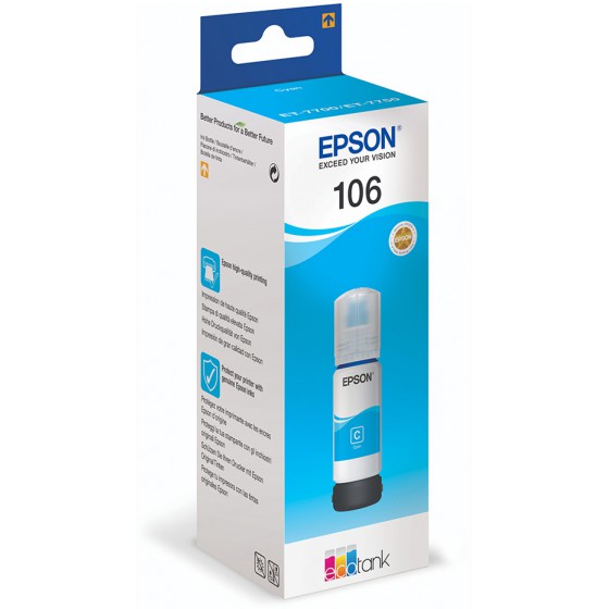 EPSON ������ INKJET 106 CYAN - (C13T00R240)