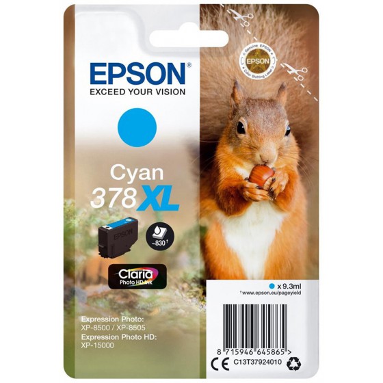 EPSON ������ INKJET 378XL CYAN - (C13T37924010)