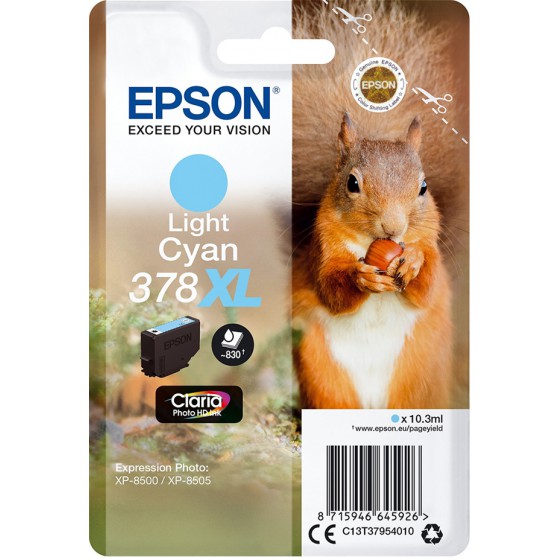 EPSON ������ INKJET 378XL LIGHT CYAN - (C13T37954010)