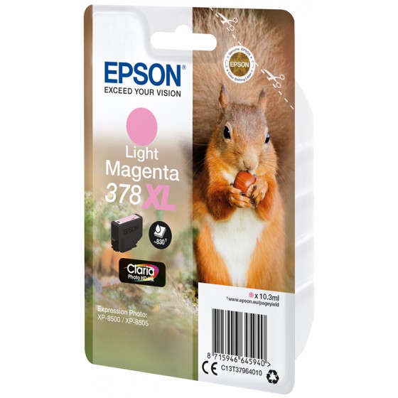 EPSON ������ INKJET 378XL LIGHT MAGENTA - (C13T37964010)