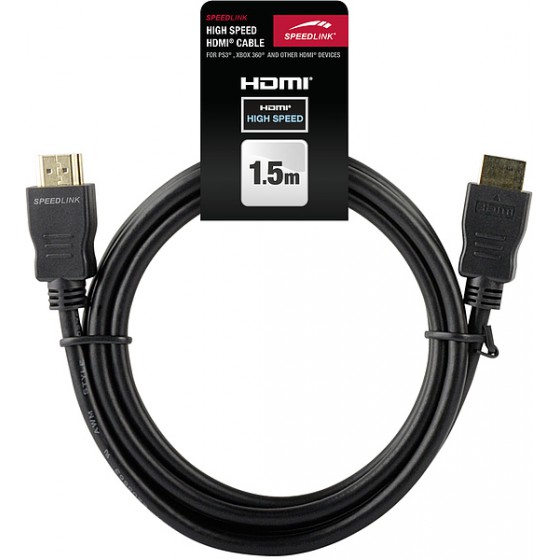 SPEEDLINK HIGH SPEED HDMI CABLE 1.5 METERS - (SL-4414-BK-150)