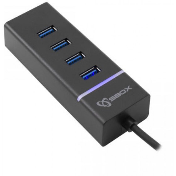 SBOX HUB USB 3.0 4 PORTS - (H-304)