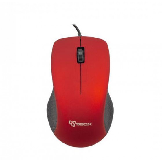 SBOX WIRED MOUSE RED - (M-958R)