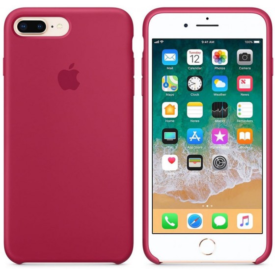 APPLE ���� ��� IPHONE 8/7 PLUS SILICONE COVER ROSE RED - (MQH52ZM/A)