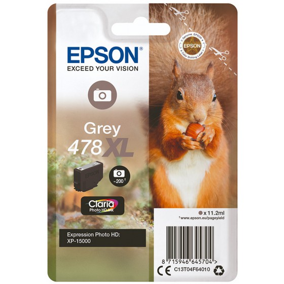 EPSON ������ INKJET 478XL GREY - (C13T04F64010)