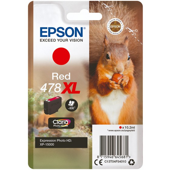EPSON ������ INKJET 478XL RED - (C13T04F54010)