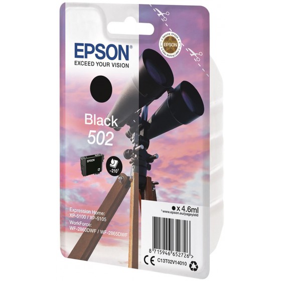 EPSON ������ INKJET 502 BLACK - (C13T02V14010)
