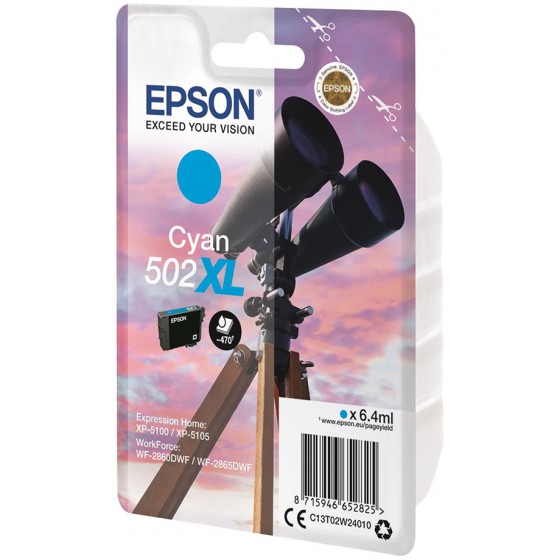 EPSON ������ INKJET 502XL CYAN - (C13T02W24010)