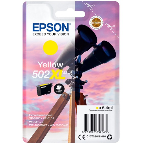 EPSON ������ INKJET 502XL YELLOW - (C13T02W44010)