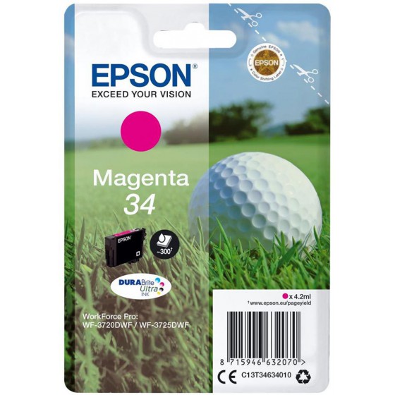 EPSON ������ INKJET NO.34 MAGENTA - (C13T34634010)