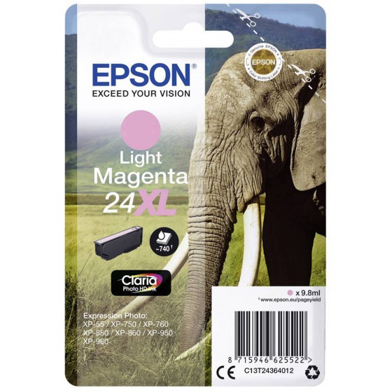 EPSON ������ INKJET NO.24 XL LIGHT MAGENTA - (C13T24364012)