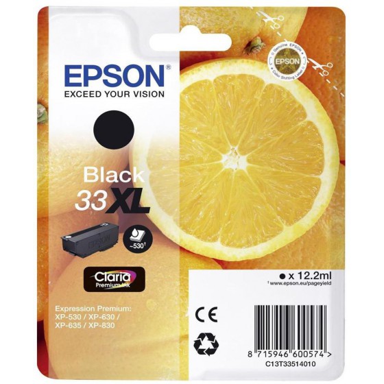 EPSON ������ INKJET SERIES 33 BLACK XL - (C13T33514012)