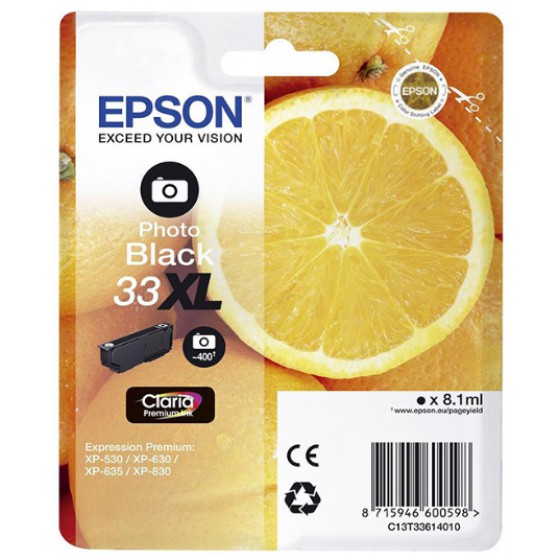 EPSON ������ INKJET SERIES 33 PHOTO BLACK XL - (C13T33614012)