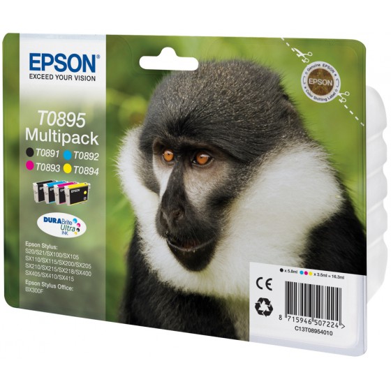 EPSON ������ INKJET T0895 MULTIPACK - (C13T08954010)
