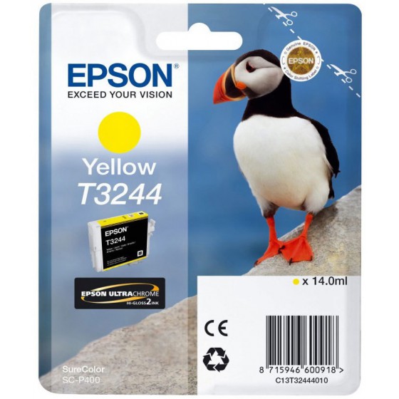 EPSON ������ INKJET T3244 YELLOW - (C13T32444010)