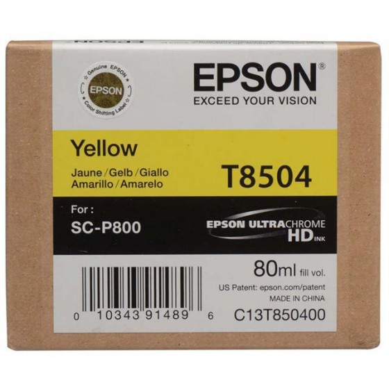 EPSON ������ INKJET T8504 YELLOW - (C13T850400)