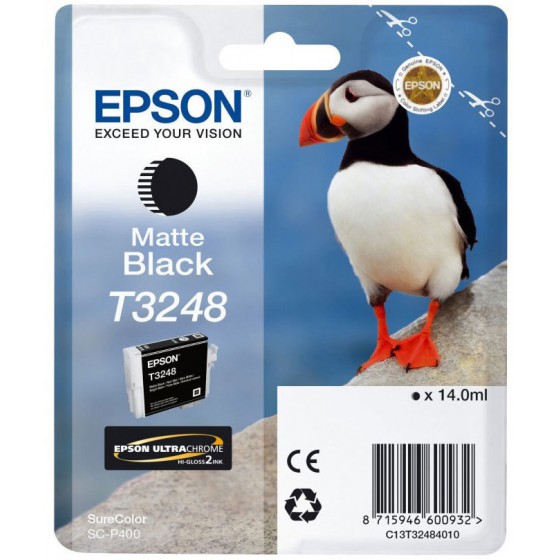 EPSON ������ INKJET T3248 MATTE BLACK - (C13T32484010)