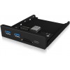 RAIDSONIC ICY BOX FRONTPANEL WITH USB 3.0 TYPE-C AND TYPE-A HUB WITH CARD READER - (IB-HUB1417-I3)