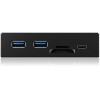 RAIDSONIC ICY BOX FRONTPANEL WITH USB 3.0 TYPE-C AND TYPE-A HUB WITH CARD READER - (IB-HUB1417-I3)