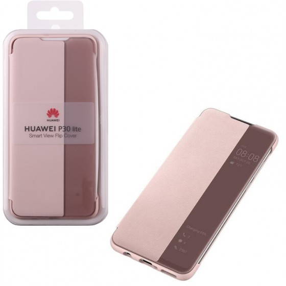 HUAWEI ���� ��� P30 LITE VIEW FLIP COVER PINK - (51993078)
