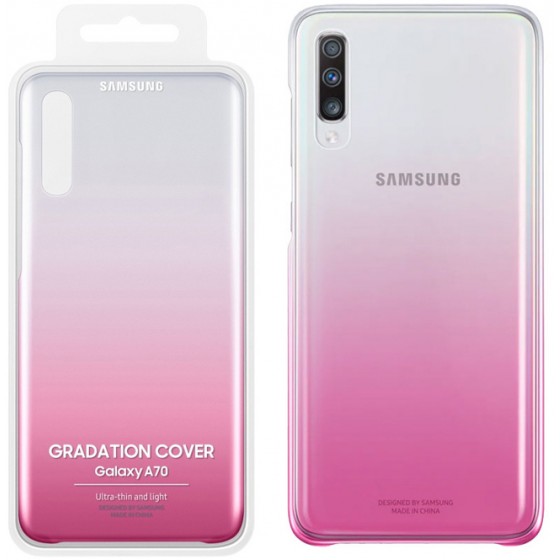 SAMSUNG GRADATION COVER ��� A70 A705 PINK - (EF-AA705CPEGWW)